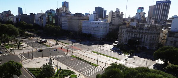 Calles vacías por el coronavirus en Buenos Aiers - Sputnik Mundo