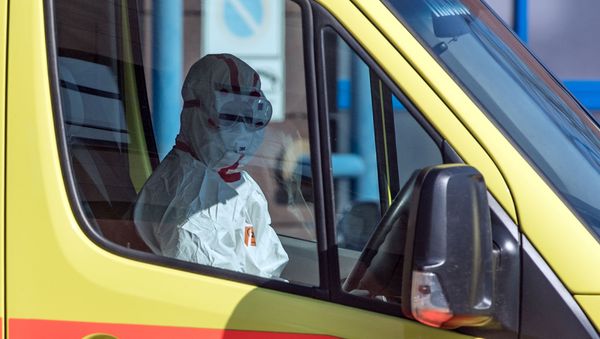 Una ambulancia Una ambulancia - Sputnik Mundo