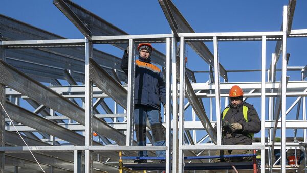 Construcción de un hospital en Rusia - Sputnik Mundo