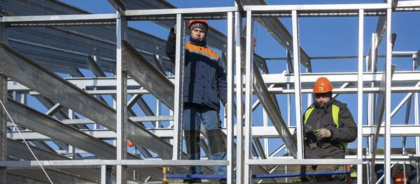 Construcción de un hospital en Rusia - Sputnik Mundo