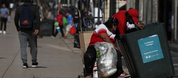 Mendigos en México durante la pandemia del coronavirus - Sputnik Mundo
