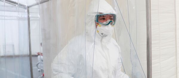 El hospital inflable en Pachuca instalado para atender casos de coronavirus, México El hospital inflable en Pachuca instalado para atender casos de coronavirus, México - Sputnik Mundo