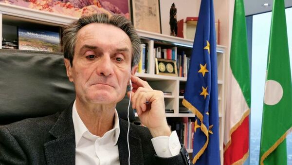Attilio Fontana, presidente de la región italiana de Lombardía - Sputnik Mundo