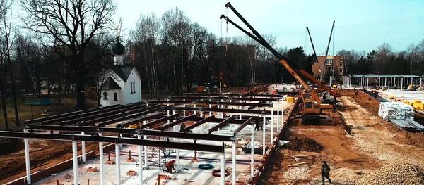 La construcción de un centro médico multifuncional en la ciudad rusa de Nizhni Nóvgorod  - Sputnik Mundo