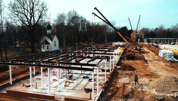 La construcción de un centro médico multifuncional en la ciudad rusa de Nizhni Nóvgorod  - Sputnik Mundo