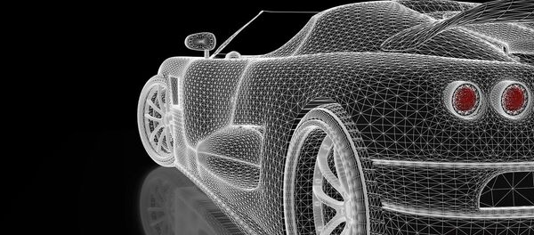 Un automóvil, ilustración - Sputnik Mundo