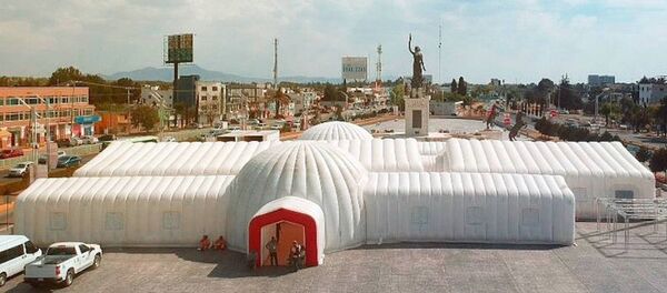 Hospital hinchable de Pachuca de Soto (México) - Sputnik Mundo