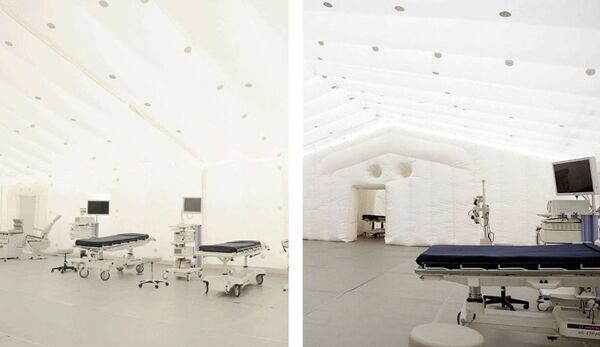 Los hospitales hinchables: una iniciativa española para combatir el coronavirus en México Los hospitales hinchables: una iniciativa española para combatir el coronavirus en México - Sputnik Mundo