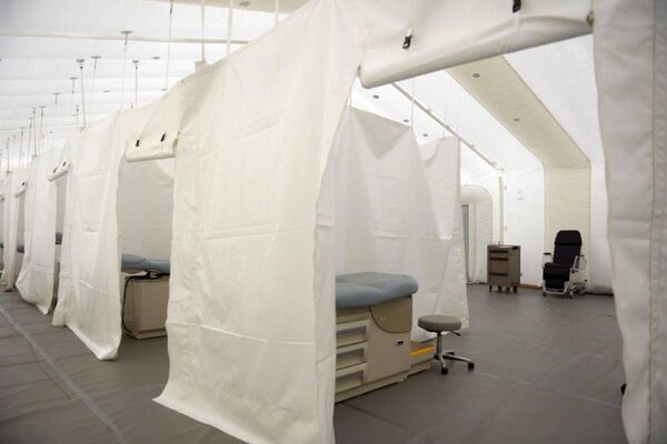 Los hospitales hinchables: una iniciativa española para combatir el coronavirus en México Los hospitales hinchables: una iniciativa española para combatir el coronavirus en México - Sputnik Mundo