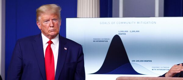 Donald Trump, presidente de EEUU, durante una conferencia de prensa dedicada a la propagación del coronavirus en EEUU, el 31 de marzo de 2020 - Sputnik Mundo