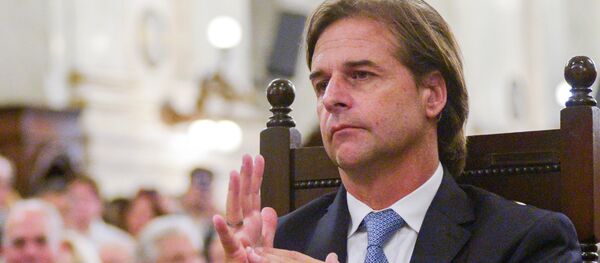 El presidente de Uruguay, Luis Lacalle Pou - Sputnik Mundo