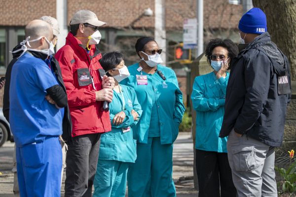 El hospital de campaña del Central Park de Nueva York, en imágenes - Sputnik Mundo