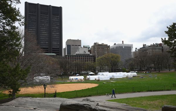 El hospital de campaña del Central Park de Nueva York, en imágenes - Sputnik Mundo