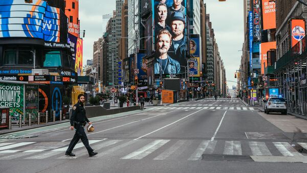 Calles de Nueva York durante la cuarentena - Sputnik Mundo