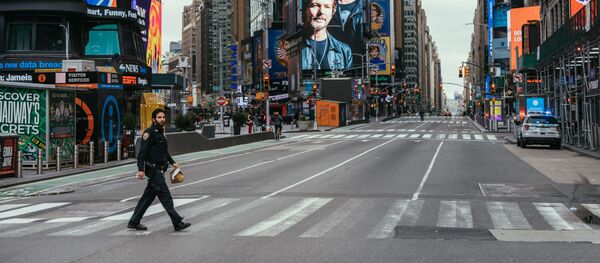 Calles de Nueva York durante la cuarentena - Sputnik Mundo