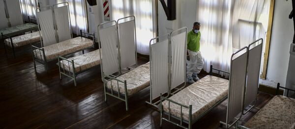 Camas para enfermos de en La Plata, Argentina (archivo) Camas para enfermos de en La Plata, Argentina (archivo) - Sputnik Mundo