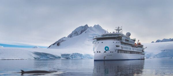 El crucero de bandera australiana Greg Mortimer, varado en aguas de Uruguay El crucero de bandera australiana Greg Mortimer, varado en aguas de Uruguay - Sputnik Mundo