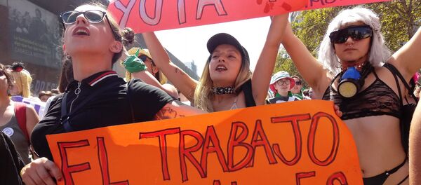 Manifestación por derechos de las trabajadoras sexuales Manifestación por derechos de las trabajadoras sexuales - Sputnik Mundo