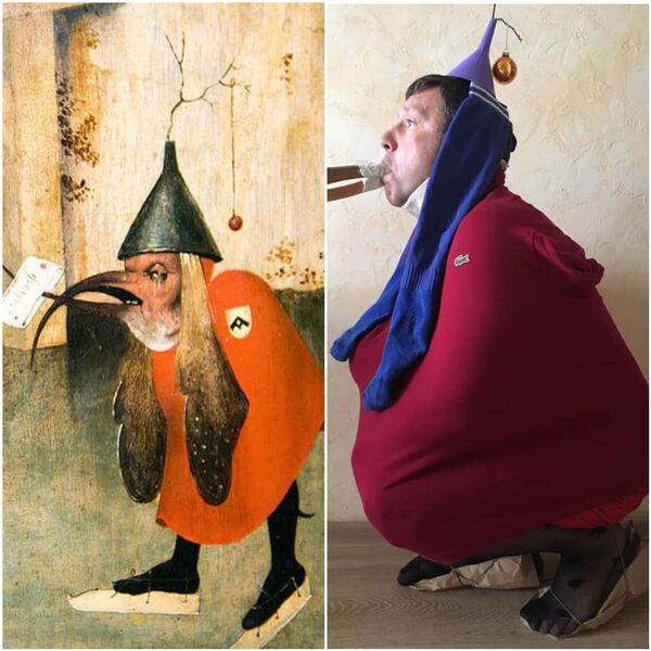 El fragmento de 'Tríptico de las Tentaciones de San Antonio' de El Bosco, 1501 - Sputnik Mundo