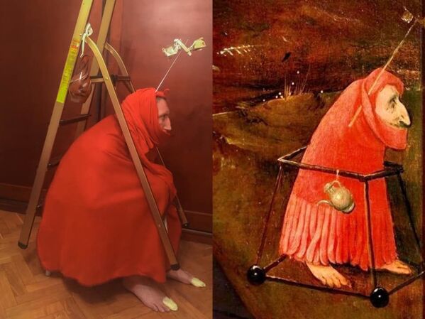 El fragmento de 'Tríptico de las Tentaciones de San Antonio' de El Bosco, 1501 - Sputnik Mundo