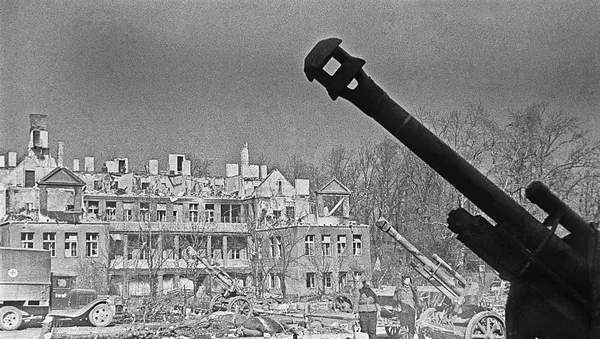 Ruinas de Konigsberg después de la batalla