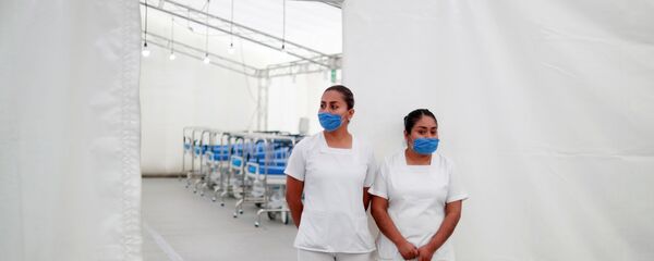 Personal médico en México durante la pandemia Personal médico en México durante la pandemia - Sputnik Mundo