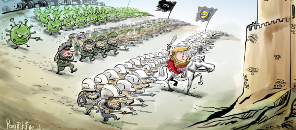 Un 'aliado' más de EEUU: Trump usa el coronavirus en su campaña contra Siria - Sputnik Mundo