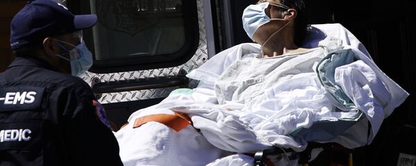 Una persona infectada en Nueva York Una persona infectada en Nueva York - Sputnik Mundo