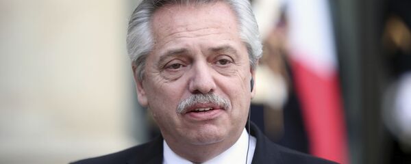 El presidente de Argentina, Alberto Fernández - Sputnik Mundo