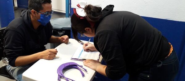 Los 'makers' mexicanos reparten protectores faciales entre el personal de salud  - Sputnik Mundo