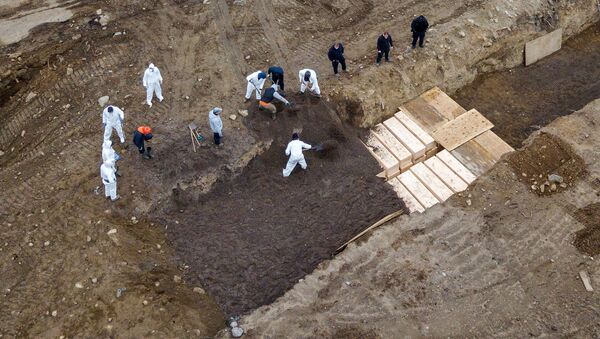 Excavación de fosas comunes en la isla de Hart, Nueva York - Sputnik Mundo