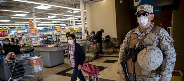 Militares Chile coronavirus Militares Chile coronavirus - Sputnik Mundo