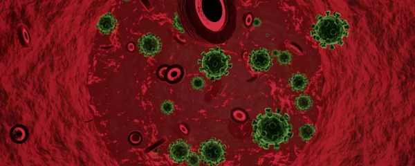 Coronavirus en la sangre (imagen referencial) Coronavirus en la sangre (imagen referencial) - Sputnik Mundo