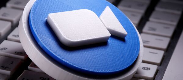 El logo de la aplicación Zoom - Sputnik Mundo