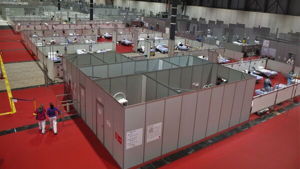 Panóramica de Ifema, hospital de campaña de Madrid. - Sputnik Mundo