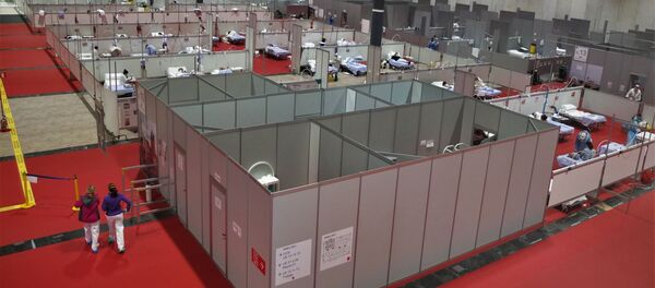 Panóramica de Ifema, hospital de campaña de Madrid. - Sputnik Mundo