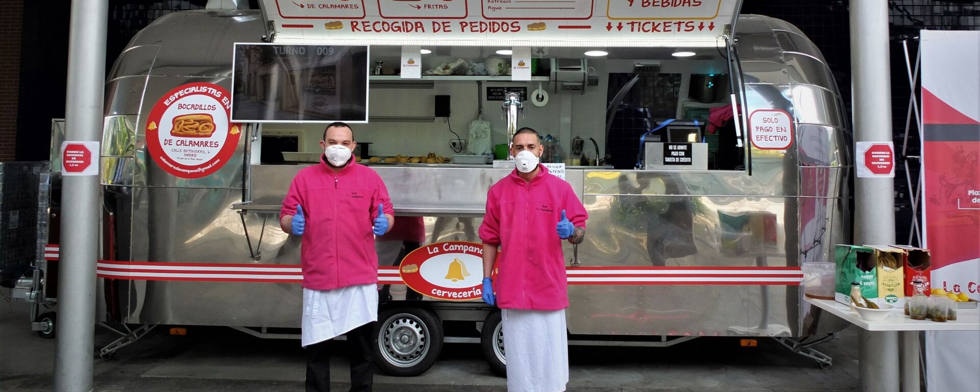 Un puesto de comida en Ifema, Madrid. - Sputnik Mundo, 1920, 19.03.2021