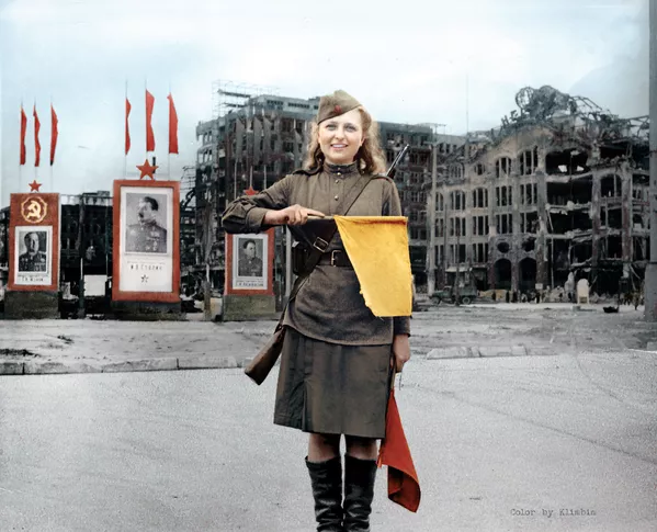 Los escenarios de la Segunda Guerra Mundial y sus protagonistas, en color Los escenarios de la Segunda Guerra Mundial y sus protagonistas, en color - Sputnik Mundo