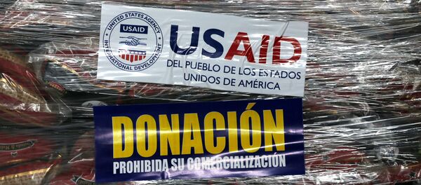 La ayuda humanitaria de EEUU a Venezuela - Sputnik Mundo