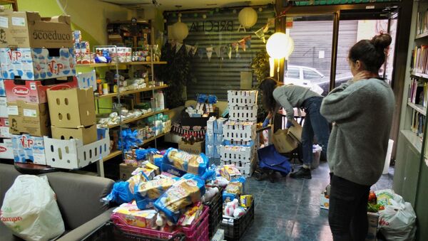 Banco de alimentos de La Brecha, en Madrid. - Sputnik Mundo