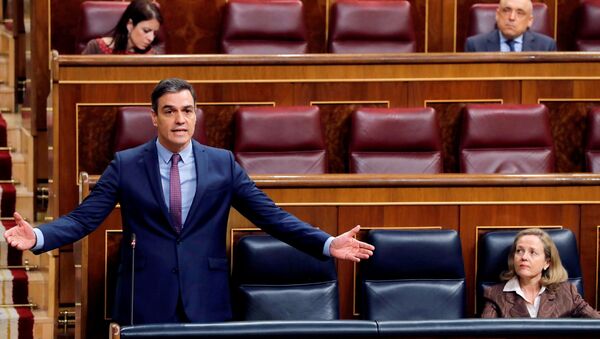 El presidente del Gobierno español, Pedro Sánchez - Sputnik Mundo