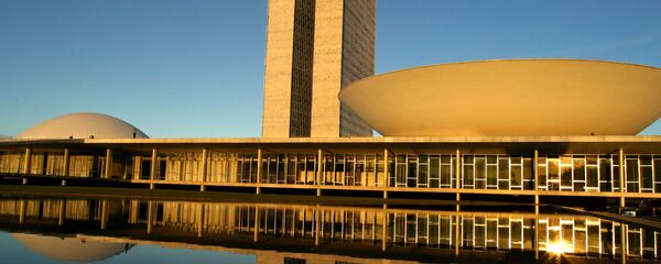 El congreso nacional, en Brasilia, la capital de Brasil - Sputnik Mundo