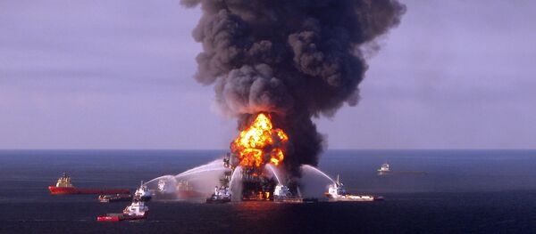 Catástrofe en la plataforma Deepwater Horizon de British Petroleum (BP) Catástrofe en la plataforma Deepwater Horizon de British Petroleum (BP) - Sputnik Mundo