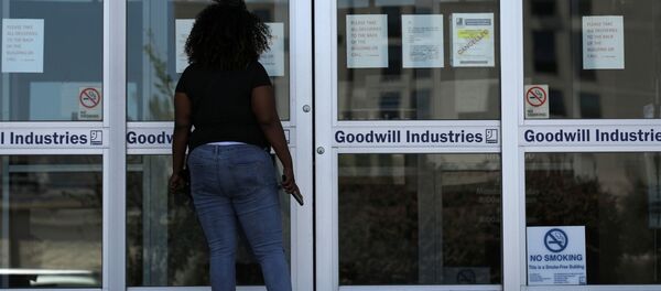 Una mujer desempleada en EEUU - Sputnik Mundo