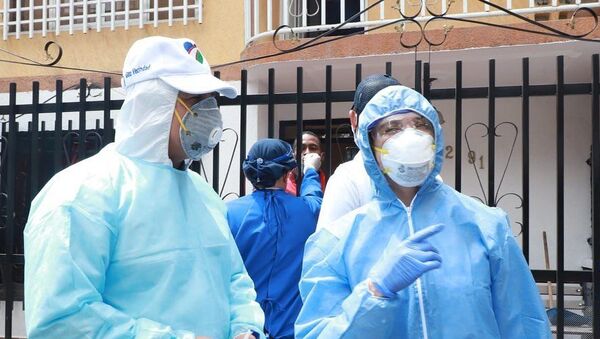 Funcionarios de la Alcaldía de Cali buscando infectados de COVID-19 - Sputnik Mundo