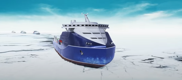 Rompehielos nucleares Lider (ilustración gráfica) - Sputnik Mundo