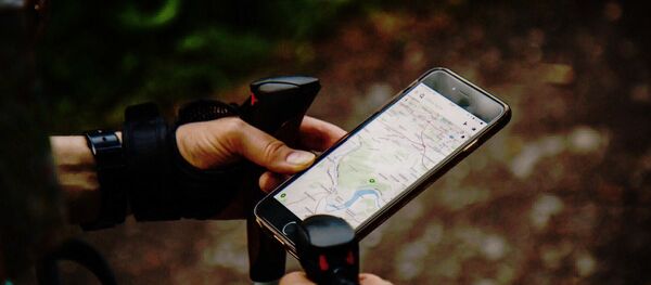 Una aplicación de navegación, imagen referencial Una aplicación de navegación, imagen referencial - Sputnik Mundo