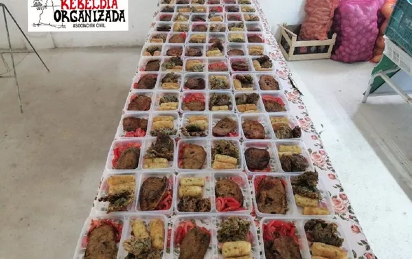 Viandas de alimentos para ser entregadas por asociación civil Rebeldía Organizada en Uruguay Viandas de alimentos para ser entregadas por asociación civil Rebeldía Organizada en Uruguay - Sputnik Mundo
