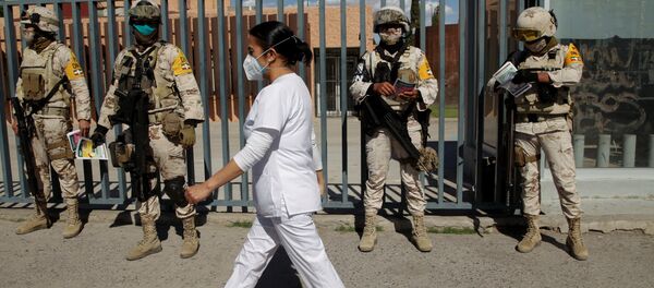 Enfermera en la Ciudad Juárez furante la pandemia de COVID-19 Enfermera en la Ciudad Juárez furante la pandemia de COVID-19 - Sputnik Mundo