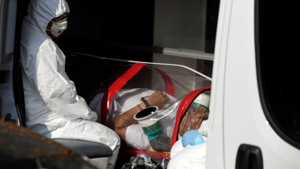 Infectado de COVID-19 en Ciudad de México Infectado de COVID-19 en Ciudad de México - Sputnik Mundo